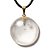 03 Pingente Disco Liso Quartzo Cristal Pedra Natural Pino Dourado Atacado - Imagem 2