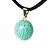 10 Mini Pingente Disco Amazonita Verde Pedra Natural Pino Dourado Atacado - Imagem 2