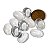 10 Cabochao Oval pra Pingente Pedra Cristal Opalado Lapidado Calibrado 12 x 17mm - Imagem 3