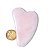 03 Massageador Gua Sha Quartzo Rosa Pedra Natural 50g 70mm - Imagem 4