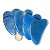 10 Massageador Gua Sha Quartzo Azul Pedra Natural 50g 70mm - Imagem 3