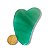 03 Massageador Gua Sha Quartzo Verde Pedra Natural 50g 70mm - Imagem 5