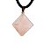 10 Pingente Pirâmide Pedra Quartzo Rosa Natural Dourado Atacado - Imagem 1