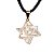 50 Pingente Merkabah Quartzo Fume Pino Dourado Atacado - Imagem 2
