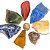 10 Kit 7 Chakras Pedra Bruto Natural Tamanho 5 cm ATACADO - Imagem 7
