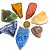 05 Kit 7 Chakras Pedra Bruto Natural Tamanho 5 cm ATACADO - Imagem 1