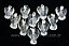 10 Anjo Pingente Pedra Quartzo Cristal Pino Prateado AP1495 - Imagem 3