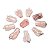 10 Anjo Pingente Pedra Quartzo Rosa Pino Prateado AP9139 - Imagem 3