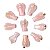 10 Anjo Pingente Pedra Quartzo Rosa Pino Dourado AP3675 - Imagem 4