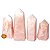 01 Kg Pontas Quartzo Rosa 200 a 350g Tipo B Gerador Atacado - Imagem 3