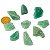 05 Cascalho Quartzo Verde Furo Vazado Artesanato 20 a 30mm - Imagem 2