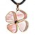 10 Pingente Trevo Cherry Rosa Trevinho da Sorte Montagem Dourado - Imagem 5