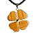 10 Pingente Trevo Jaspe Amarelo com Rajas Pedra Natural Dourado - Imagem 1