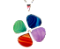 10 Pingente Trevo 4 Folhas Pedra Agata Mista Natural Prateado - Imagem 1