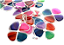 10 Pingente Trevo 4 Folhas Pedra Agata Mista Natural Prateado - Imagem 2