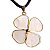 10 Pingente Trevo da Sorte 4 Folhas Quartzo Rosa Pingente Dourado - Imagem 2