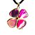 10 Pingente Trevo da Sorte Agata Rosa Pedra Natural Dourado - Imagem 6