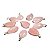 10 Pingente Gota Rosa Pedra Quartzo Pingente Banhado Prata - Imagem 3