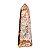 Ponta Calcedônia Mosaico Pedra Natural 1,6Kg 26cm Classe B - Imagem 1