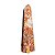 Ponta Calcedônia Mosaico Pedra Natural 1,6Kg 28cm Classe B - Imagem 3