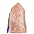 01 Cristal Rosa Pedra Pé e Bico Serrado 3 a 4,5Kg 20cm TipoB - Imagem 1