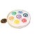 Placa de Selenita 7 Chakras Polida 10cm Porta Copos Natural - Imagem 2
