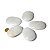 5 Massageador Sabonete Pedra Quartzo Leitoso 6 a 8cm Terapeutica - Imagem 2
