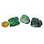 01 Rubi na Zoisita Pedra Bruto Natural 15g 2 a 4cm Classe B - Imagem 1