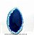 10 Chapa Agata Azul Para Montar Colares Pingente ATACADO - Imagem 1