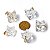 10 Pingente Merkabah Cristal Extra Pino Dourado Atacado - Imagem 7