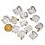 10 Pingente Merkabah Cristal Extra Pino Dourado Atacado - Imagem 9