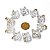10 Pingente Merkabah Cristal Extra Pino Dourado Atacado - Imagem 10