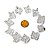 50 Pingente Merkabah Cristal Extra Pino Prateado Atacado - Imagem 9