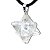 100 Pingente Merkabah Cristal Extra Pino Prateado Atacado - Imagem 2