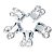 05 Brinco Cesta Amarrada Pedra Quartzo Cristal Prateado - Imagem 1