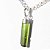 05 Pingente Nlux Canudo Turmalina Verde Envolto 15 a 20 mm Prata 950 - Imagem 1