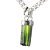 05 Pingente Nlux Canudo Turmalina Verde Envolto 10 a 15mm Prata 950 - Imagem 1