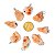 10 Pingente Pedra Do Sol Goldstone Bruto Natural Pino Prata 950 - Imagem 6