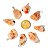 10 Pingente Pedra Do Sol Goldstone Bruto Natural Pino Prata 950 - Imagem 7