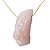 10 Pedra Quartzo Rosa Bruto Furo Vazado Montagem Colar - Imagem 4