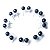 10 Brinco Bolinha Pedra Estrela Azul Tarraxa Banho Prateado136046 - Imagem 3