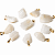 10 Pingente Quartzo Branco Bruto Natural Dourado ATACADO - Imagem 2