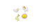 BORRACHA CARTELA ANIMAIS FLOR C/ 4 PÇS - Imagem 5