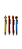 CANETAS FAST FOOD 6 CORES - Imagem 1