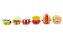 BORRACHA FAST FOOD 3D - Imagem 1