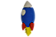BORRACHA MINI ASTRONAUTA UNIDADE - Imagem 2