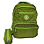 MOCHILA ELEMO COM ESTOJO VERDE - Imagem 1