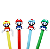 CANETA MARIO E LUIGI UNIDADE - Imagem 2
