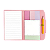 STICK NOTES COM CAPA -  6 BLOCOS C/25 FLS CADA - PAINT BRUSH BEE UNIQUE - Imagem 2