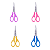TESOURA ESCOLAR 12 CM C/24 UN LYKE - Imagem 2